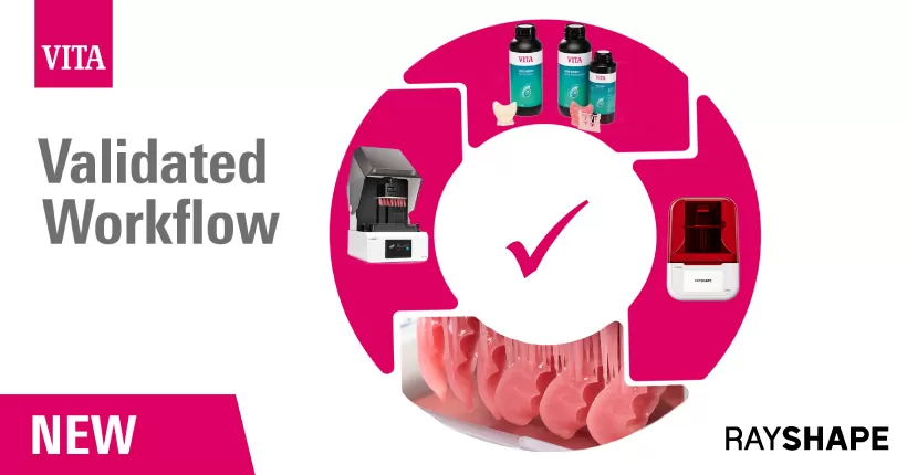 RAYSHAPE и VITA валидируют совместимость смолы для улучшенной стоматологической 3D-печати